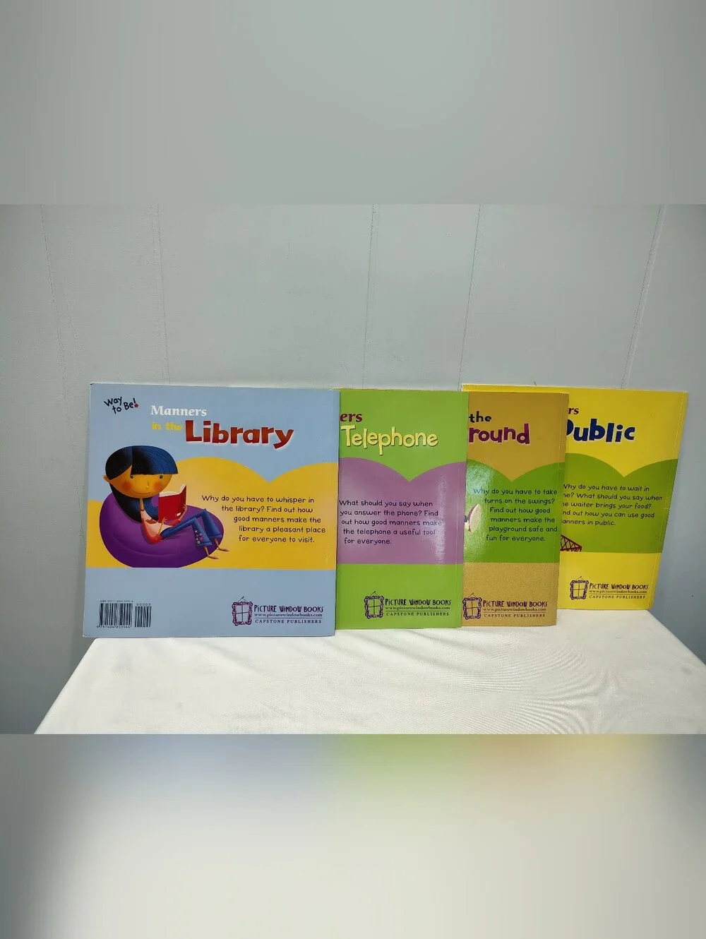 Lot of 4 Manners Books Kids Homeschool Learning Preschool Kindergarten
